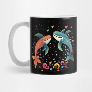 Whale Couple Valentine Mug